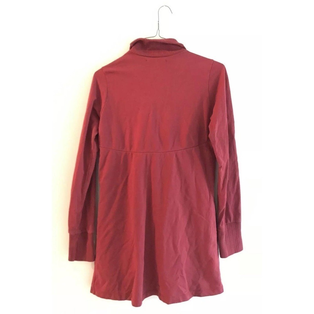 Lucky Brand | Womens Size M Red Darci Wrap Jacket Cotton Long Sleeves Knit - Picture 5 of 10